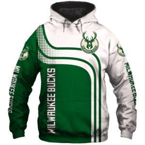 Milwaukee Bucks Pullover And Zippered Hoodies Custom 3D Milwaukee Bucks Graphic Printed 3D Hoodie All Over Print Hoodie For Men For Women - 0337b7f18ad7
