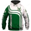 Milwaukee Bucks Pullover And Zippered Hoodies Custom 3d Milwaukee Bucks Graphic Printed 3d Hoodie All Over Print Hoodie For Men For Women - e252ad6cc166