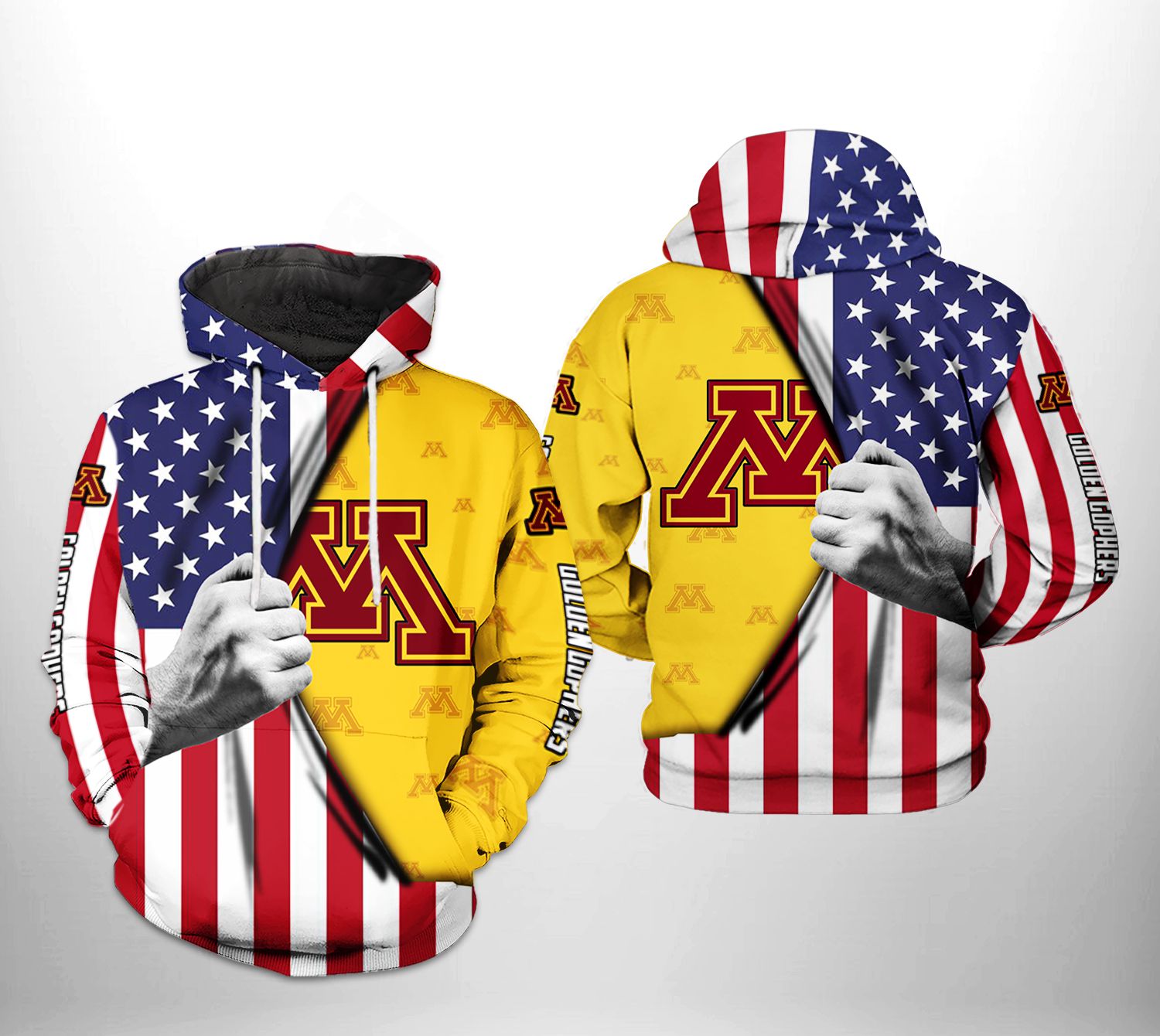 Minnesota Golden Gophers NCAA US Flag 3D Printed Hoodie/Zipper Hoodie - 72310c3888da Minnesota Golden Gophers NCAA US Flag 3D Printed Hoodie/Zipper Hoodie - 72310c3888da