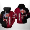Minnesota Golden Gophers NCAA US Flag Skull 3D Printed Hoodie/Zipper Hoodie - 5f0d8dbf2332