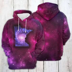 Minnesota Purple Galaxy 3D Printed Hoodie/Zipper Hoodie - 74219f20abcc