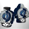 Minnesota Timberwolves NBA Grateful Dead 3D Printed Hoodie/Zipper Hoodie - 26ab9da9169c