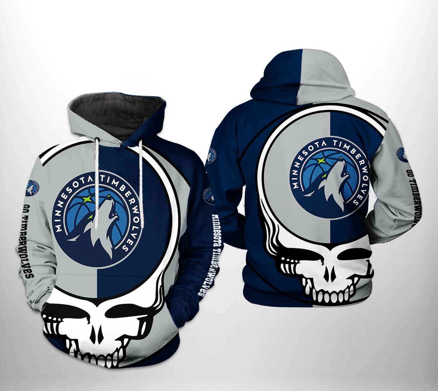 Minnesota Timberwolves NBA Grateful Dead 3D Printed Hoodie/Zipper Hoodie - 26ab9da9169c Minnesota Timberwolves NBA Grateful Dead 3D Printed Hoodie/Zipper Hoodie - 26ab9da9169c