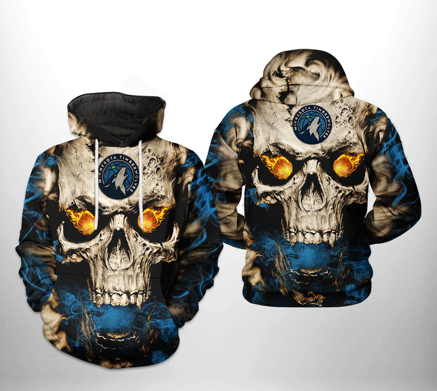 Minnesota Timberwolves NBA Skull 3D Printed Hoodie/Zipper Hoodie - 6374129f4b10 Minnesota Timberwolves NBA Skull 3D Printed Hoodie/Zipper Hoodie - 6374129f4b10