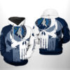 Minnesota Timberwolves NBA Team Skull 3D Printed Hoodie/Zipper Hoodie - a4be1db3e747