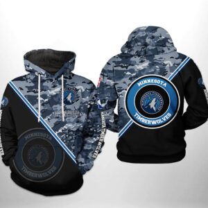 Minnesota Timberwolves NBA US Camo Team 3D Printed Hoodie/Zipper Hoodie - 71911b63b6e2