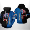 Minnesota Timberwolves NBA US Flag Skull Team 3D Printed Hoodie/Zipper Hoodie - 9b320daef4e9