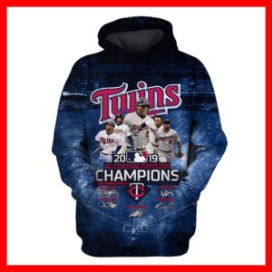 Minnesota Twins 2019 Al Central Division Champions Signatures 3D Hoodie Minnesota Twins 2019 Al Central Division Champions Signatures All Over Print 3D Hoodie T Shirt - 6d91e9c6f2e3