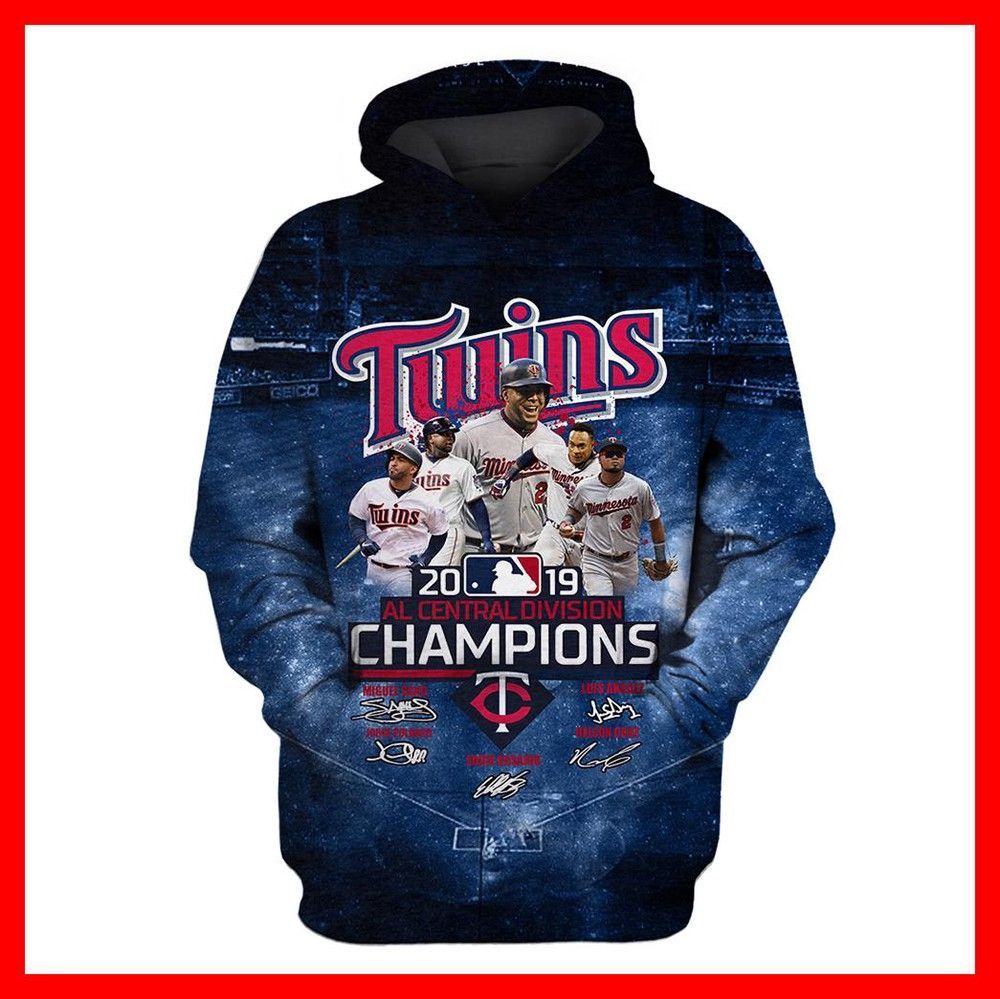 Minnesota Twins 2019 Al Central Division Champions Signatures 3D Hoodie Minnesota Twins 2019 Al Central Division Champions Signatures All Over Print 3D Hoodie T Shirt - 6d91e9c6f2e3 Minnesota Twins 2019 Al Central Division Champions Signatures 3D Hoodie Minnesota Twins 2019 Al Central Division Champions Signatures All Over Print 3D Hoodie T Shirt - 6d91e9c6f2e3