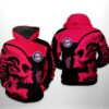 Minnesota Twins MLB Skull 3D Printed Hoodie/Zipper Hoodie - 7667f842792b
