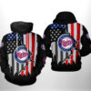 Minnesota Twins MLB US Flag 3D Printed Hoodie/Zipper Hoodie - 1e9a6f464fe1