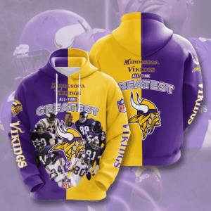 Minnesota Vikings 3D Hoodie - 1fcb559ff6d5