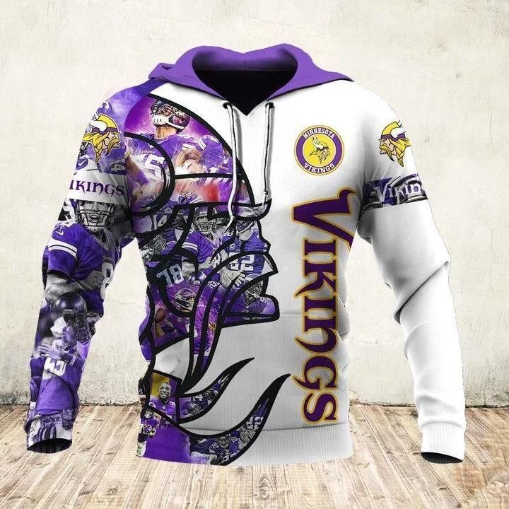 Minnesota Vikings 3D Hoodie Sweatshirt For Fans Men Women All Over Printed Hoodie - 2aa8add0ce1e Minnesota Vikings 3D Hoodie Sweatshirt For Fans Men Women All Over Printed Hoodie - 2aa8add0ce1e