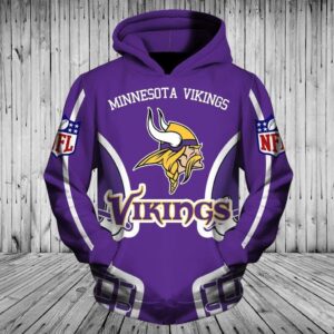 Minnesota Vikings 3D Printed Hoodie/Zipper Hoodie - 007adebe8b3c