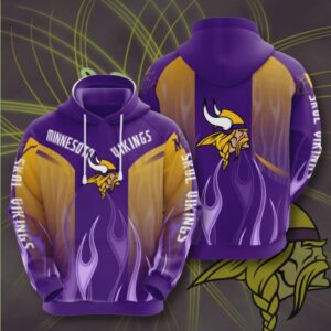 Minnesota Vikings 3D Printed Hoodie/Zipper Hoodie - 194aeb8b069b