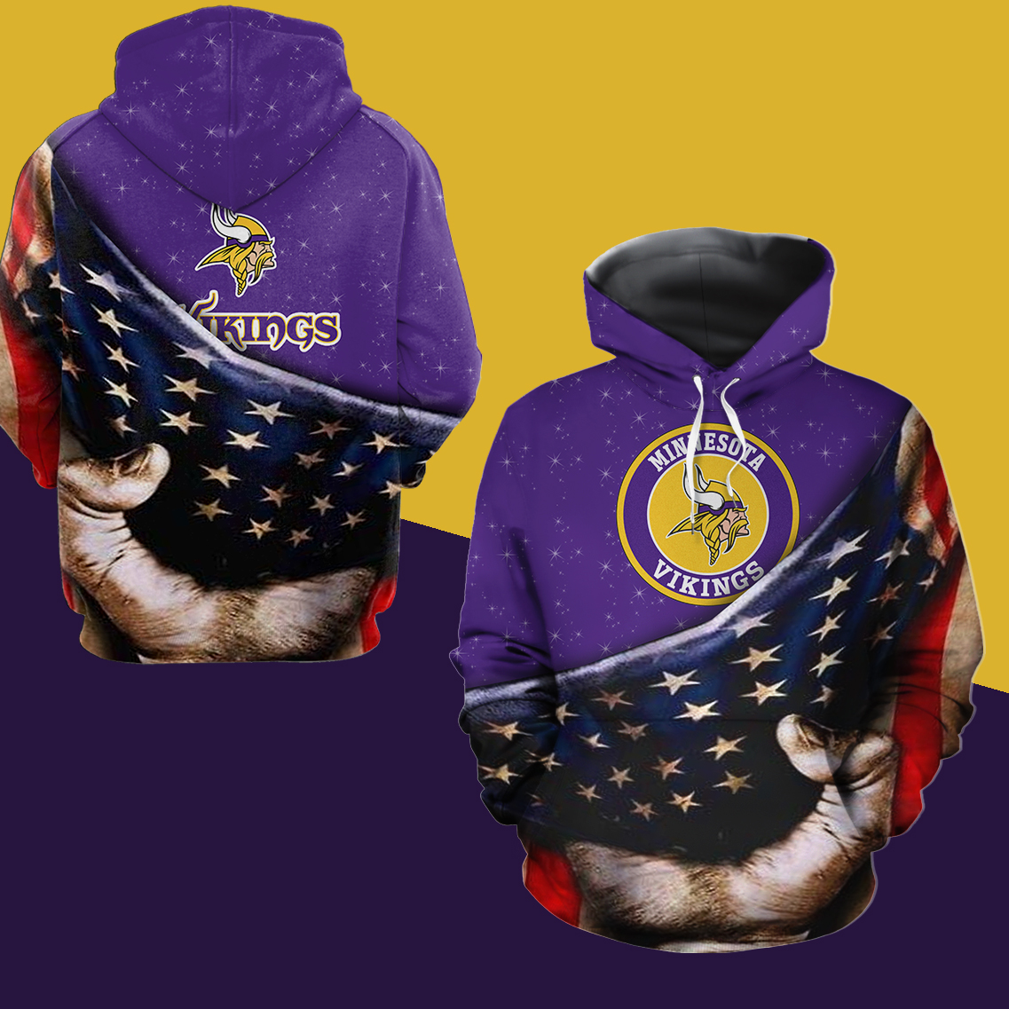 Minnesota Vikings 3D Printed Hoodie/Zipper Hoodie - 37237e29a30c Minnesota Vikings 3D Printed Hoodie/Zipper Hoodie - 37237e29a30c