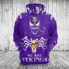 Minnesota Vikings 3D Printed Hoodie/Zipper Hoodie - 7534d6d20ddd