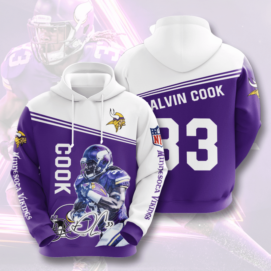 Minnesota Vikings Dalvin Cook 33 3D Hoodie - 750c7ca3aec6 Minnesota Vikings Dalvin Cook 33 3D Hoodie - 750c7ca3aec6