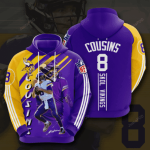 Minnesota Vikings Kirk Cousins 3D Hoodie For Men For Women - 97fb781355c8