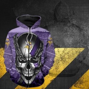 Minnesota Vikings Meta Skull 3d Hoodie For Men For Women All Over Printed Hoodie - 6f16c0517b4d
