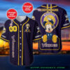 Minnesota Vikings Mickey Mouse Personalized Baseball Jersey Shirt