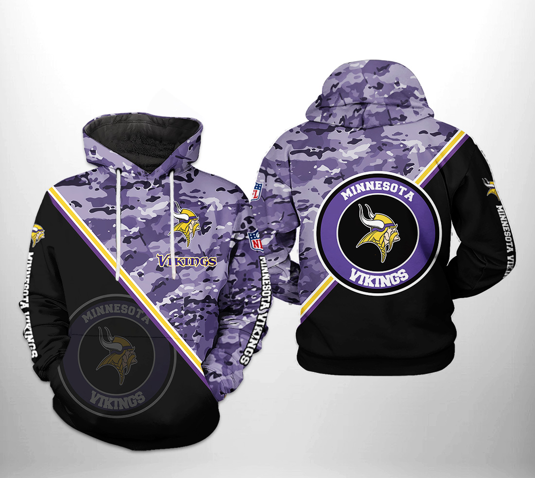 Minnesota Vikings NFL Camo Team 3D Printed Hoodie/Zipper Hoodie - 7c15b8167645 Minnesota Vikings NFL Camo Team 3D Printed Hoodie/Zipper Hoodie - 7c15b8167645