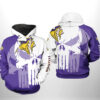 Minnesota Vikings NFL Team Skull 3D Printed Hoodie/Zipper Hoodie - fc29d0bfd864