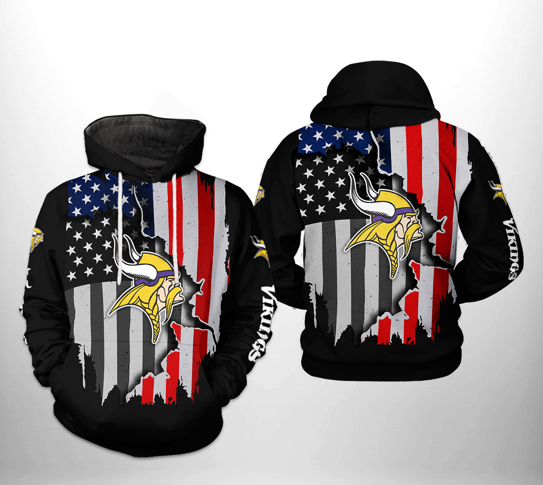 Minnesota Vikings NFL US Flag Team 3D Printed Hoodie/Zipper Hoodie - 51ab7936f9b8 Minnesota Vikings NFL US Flag Team 3D Printed Hoodie/Zipper Hoodie - 51ab7936f9b8