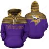 Minnesota Vikings Ncaa Football Maori Tattoo Violet Glod 3d Hoodie For Men For Women Minnesota Vikings All Over Printed Hoodie. Minnesota Vikings 3d Full Printing Shirt - e8a5f411d4a2