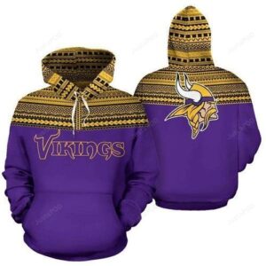 Minnesota Vikings Ncaa Football Maori Tattoo Violet Glod 3d Hoodie For Men For Women Minnesota Vikings All Over Printed Hoodie. Minnesota Vikings 3d Full Printing Shirt - e8a5f411d4a2