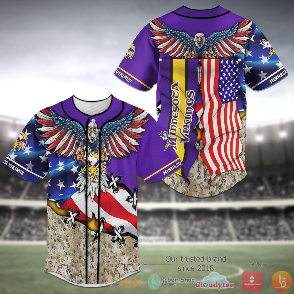 Minnesota Vikings Nfl Baseball Jersey Shirt Minnesota Vikings Nfl Baseball Jersey Shirt