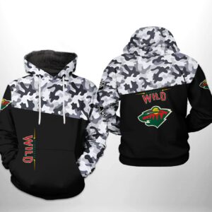 Minnesota Wild NHL Camo Veteran 3D Printed Hoodie/Zipper Hoodie - 2e03a647c8f2