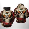 Minnesota Wild NHL Skull 3D Printed Hoodie/Zipper Hoodie - ac0f0bb29713
