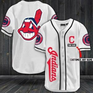 Mlb Cleveland Indians Custom Name Baseball Jersey Shirt
