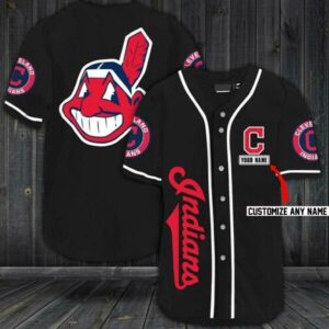Mlb Cleveland Indians Custom Name Baseball Jersey Shirt