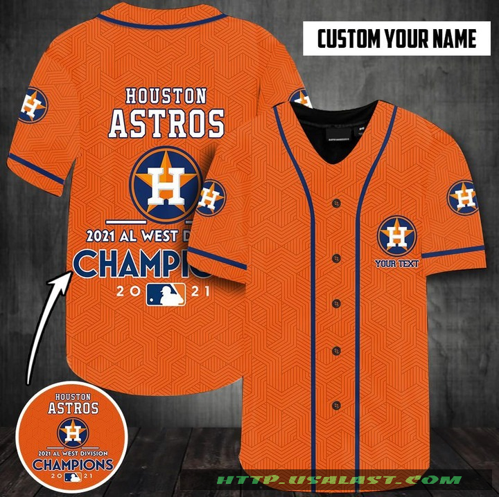 Mlb Houston Astros Al West Division Champion 2021 Personalized Baseball Jersey Shirt Mlb Houston Astros Al West Division Champion 2021 Personalized Baseball Jersey Shirt