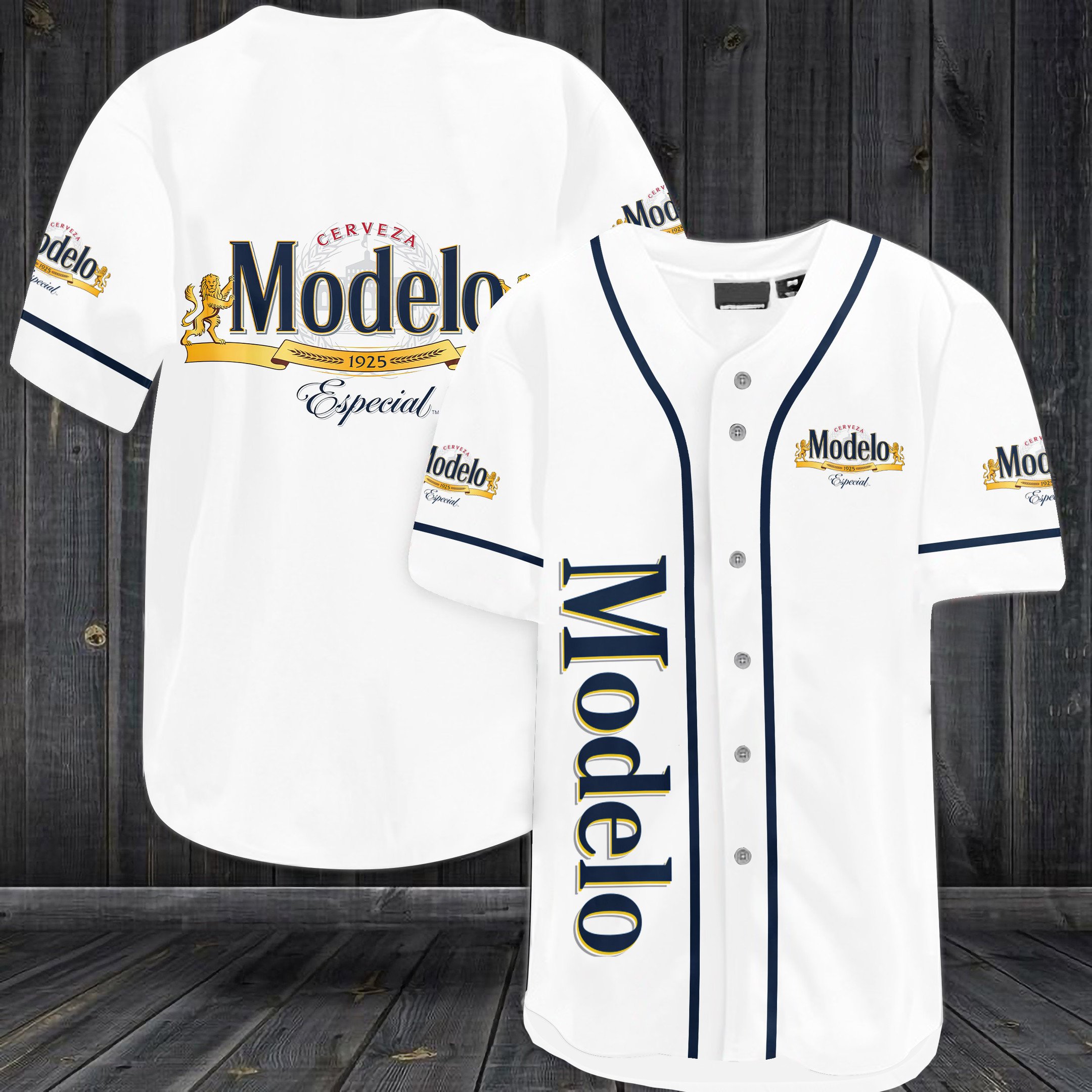 Modelo Especial Beer Baseball Jersey Modelo Especial Beer Baseball Jersey
