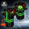Monster Green Skull Personalized Baseball Jersey