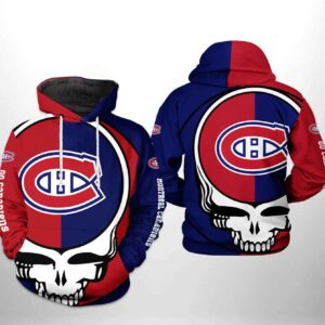 Montr?al Canadiens NHL Grateful Dead 3D Printed Hoodie/Zipper Hoodie - 5f5650f1cb4e