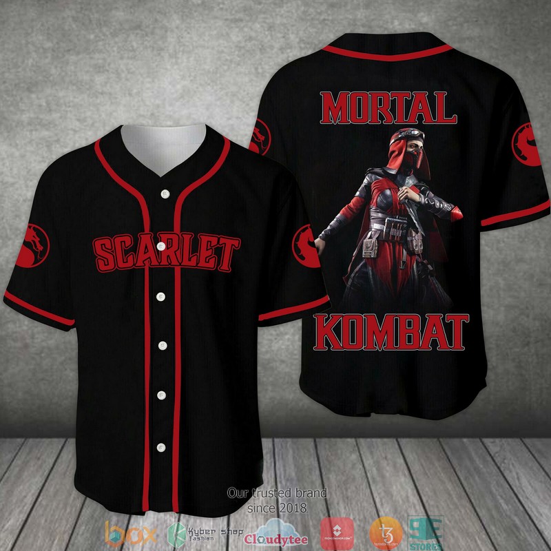 Mortal Kombat Scartlet Baseball Jersey Mortal Kombat Scartlet Baseball Jersey