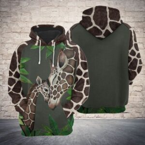Mothers Love Giraffe 3D Printed Hoodie/Zipper Hoodie - dab248af587a
