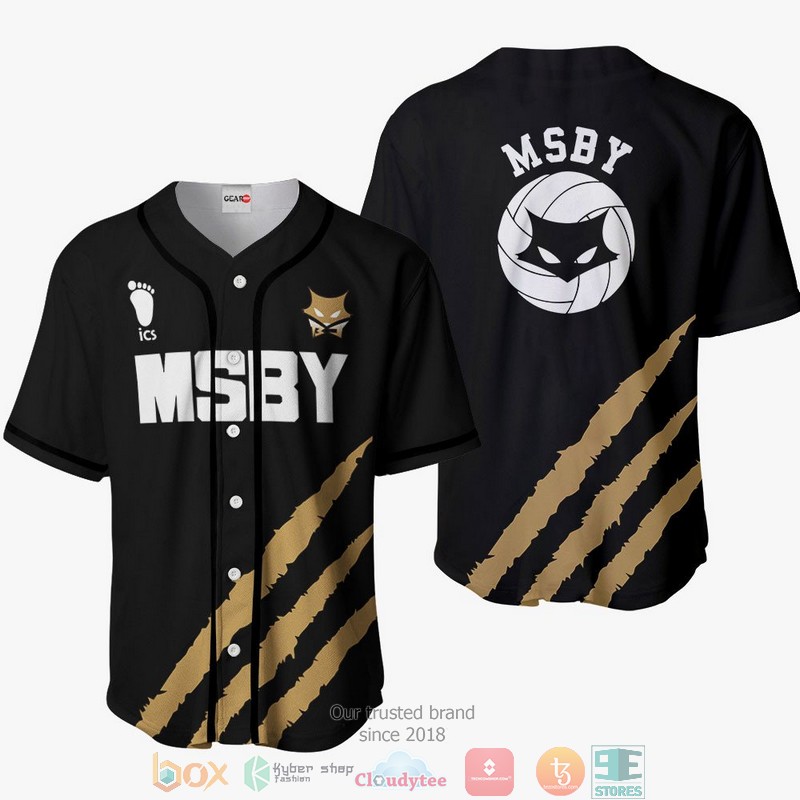 Msby Haikyuu Black Baseball Jersey Shirt Msby Haikyuu Black Baseball Jersey Shirt