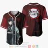 Muichiro Tokito Demon Slayer Red Baseball Jersey Shirt