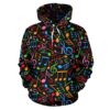 Music Note Colorful Themed Print Pullover 3D Hoodie For Men Women All Over 3D Printed Hoodie - f56e571cc71f