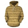 Music Note Vintage Themed Print Pullover 3D Hoodie For Men Women All Over 3D Printed Hoodie - 72714a65686d