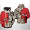 NC State Wolfpack NCAA Camo Veteran Hunting 3D Printed Hoodie/Zipper Hoodie - 467f53de2656