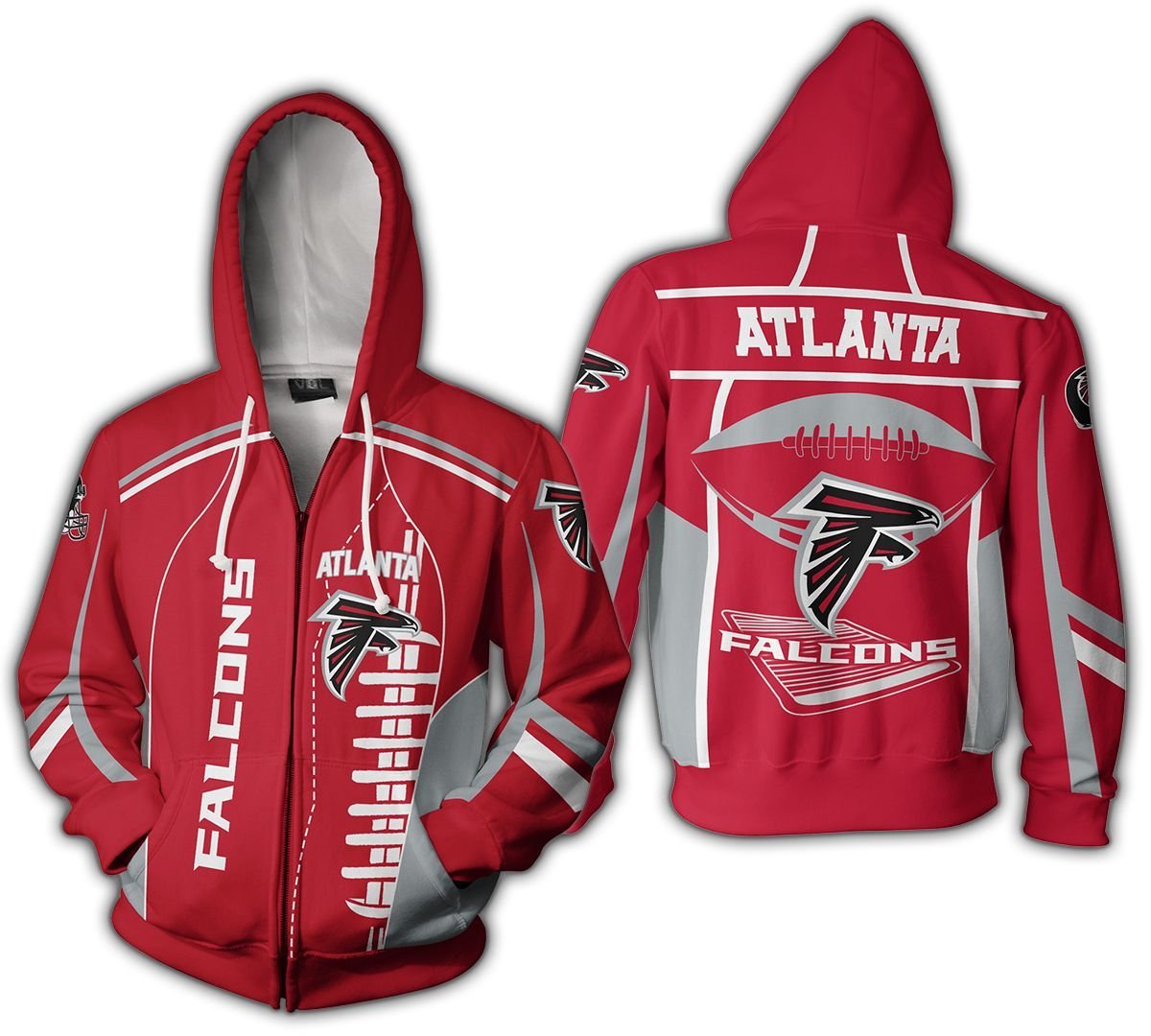 NFL Atlanta Falcons Zippered Hoodie Limited Edition 3D Hoodie - 3b87014205f9 NFL Atlanta Falcons Zippered Hoodie Limited Edition 3D Hoodie - 3b87014205f9