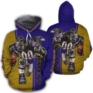 NFL Baltimore Ranves Men And Women 3D Full Printing Hoodie Zip Hoodie Baltimore Ranves 3D Full Printing Shirt Baltimore Ranves All Over Print 3D Hoodie Shirt - ebad8381b986