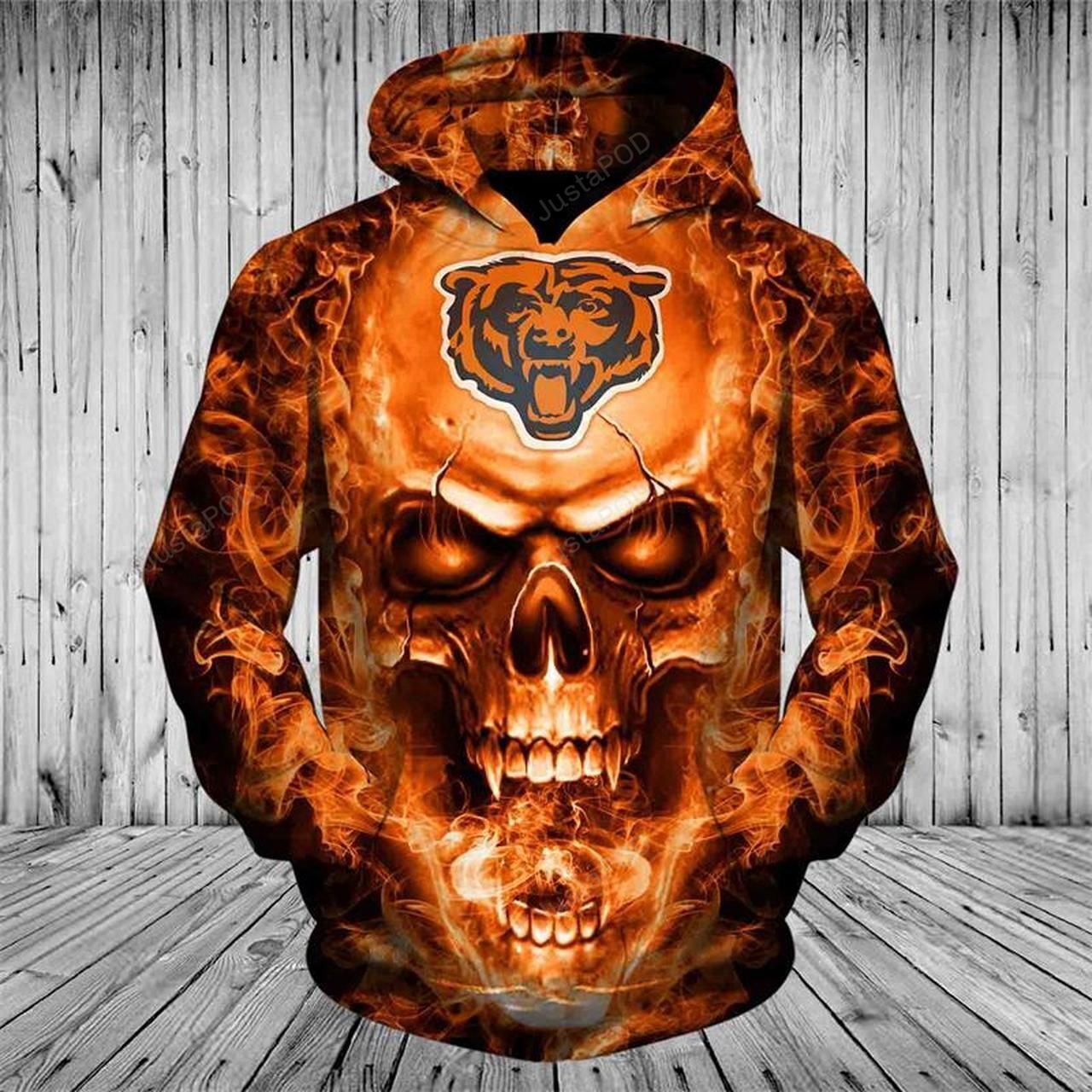 NFL Chicago Bears Skull Men and Women 3D Hoodie Chicago Bears 3D Shirt Chicago Bears 3D All Over Printed Hoodie Shirt - 1528219c1365 NFL Chicago Bears Skull Men and Women 3D Hoodie Chicago Bears 3D Shirt Chicago Bears 3D All Over Printed Hoodie Shirt - 1528219c1365