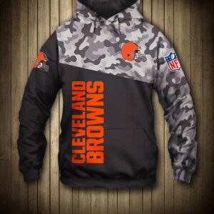 NFL Cleveland Browns Camo Men And Women 3D Full Printing Hoodie Zip Hoodie Cleveland Browns 3D Full Printing Shirt Cleveland Browns All Over Print 3D Hoodie Shirt - ceb3092f4aab